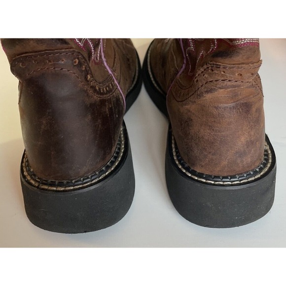 Justin Gypsy Boots Womens Size 8 B Brown Western Cowgirl Pull On L9903 Leather - Picture 6 of 9